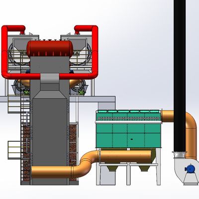 PLC Control Double Carbonization Furnace High Temperature 400-600C